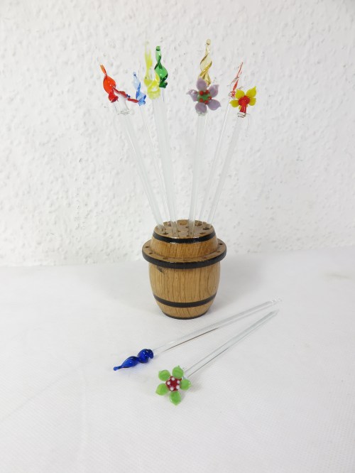 Bild 3 von 50er Muranoglas, Bowlespieße aus Glas