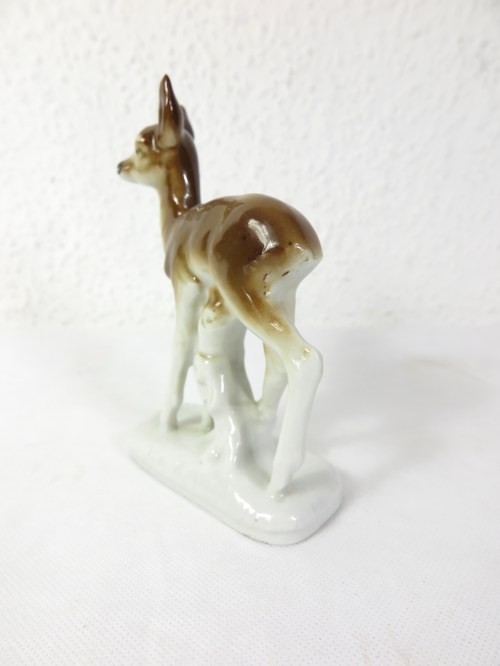 Bild 3 von 50er Reh Figur, Porzellan Figur