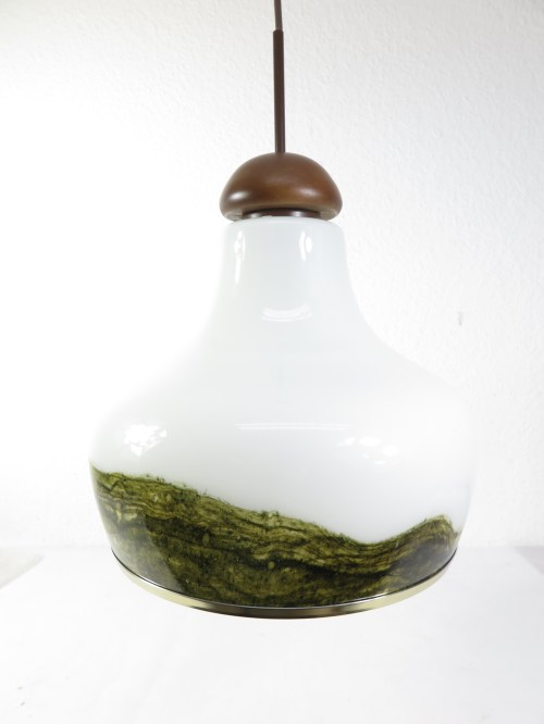70er Muranoglas Doria Lampe, Deckenlampe