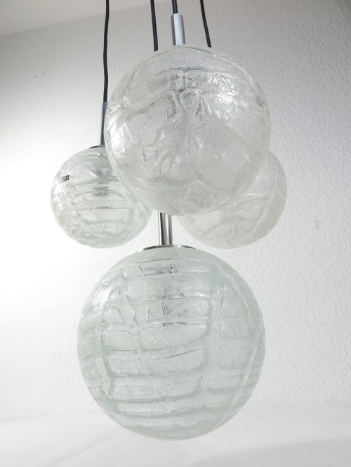 Bild 1 von 70s pendant lamp, cascade lamp, Doria lamp