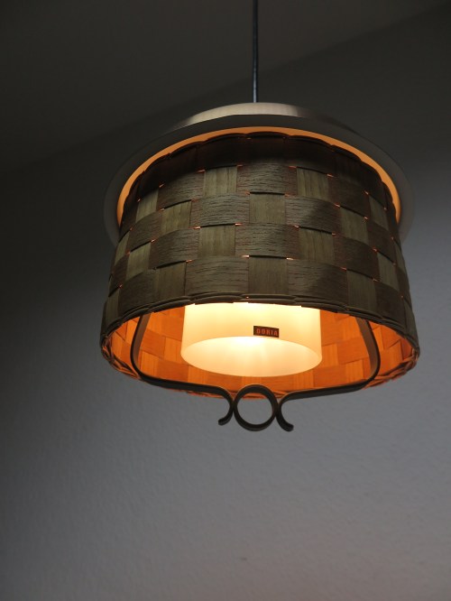 Bild 5 von 70s wicker lamp, copper lamp, wrought iron lamp
