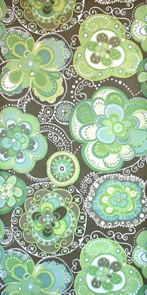 Wallpaper Spaceflower Green