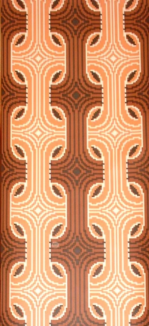Wallpaper Mosaic Orange