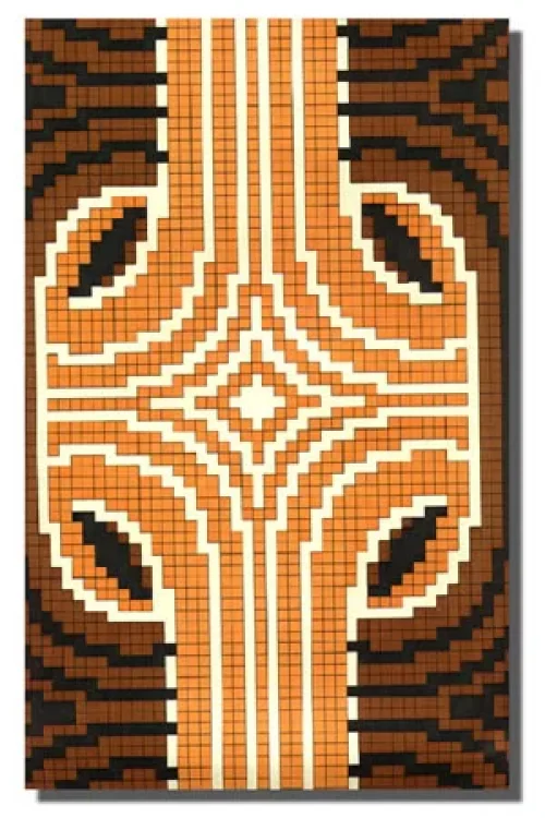 Bild 2 von Tapete Mosaic Orange