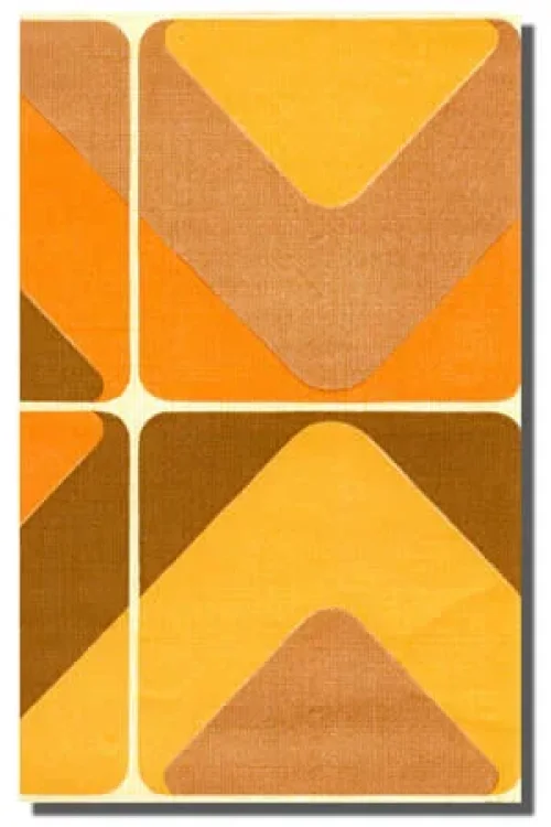 Bild 2 von Tapete Kachel Orange
