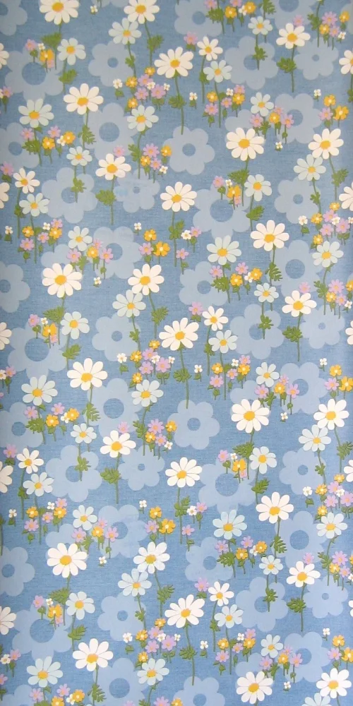 Wallpaper Vinyl Prilblume Blau