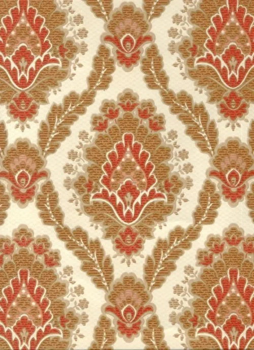 Bild 2 von Tapete Barock Rot-Gold