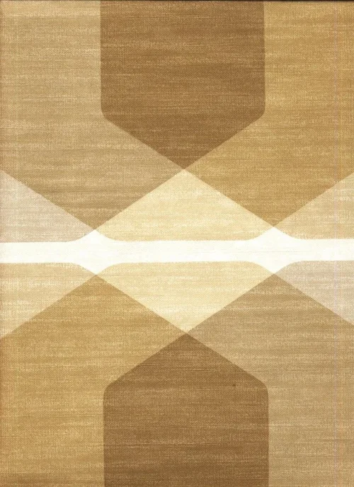 Bild 2 von Tapete Hexagon Beige Braun
