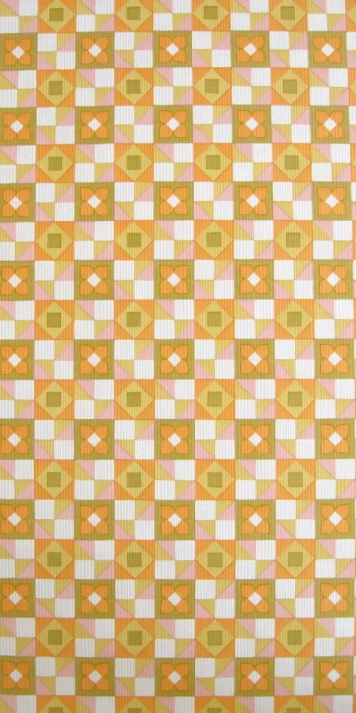 Papier peint mosaïque rose clair