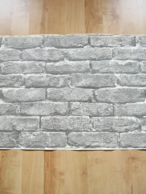 Bild 5 von Tapete Ziegel Schwarz Weiß