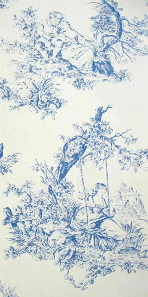 Wallpaper Jardin de Luxe Bleu