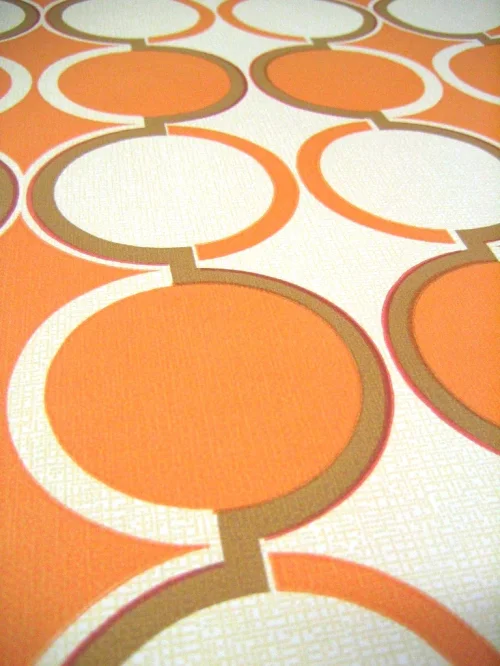 Bild 4 von Tapete Orange Circle