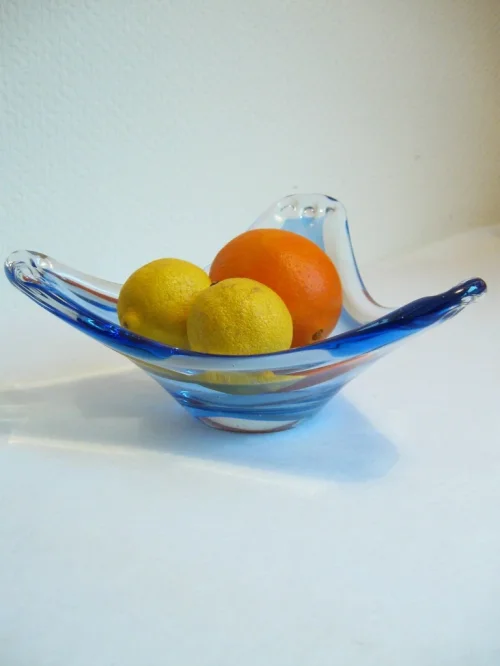 70s glass bowl