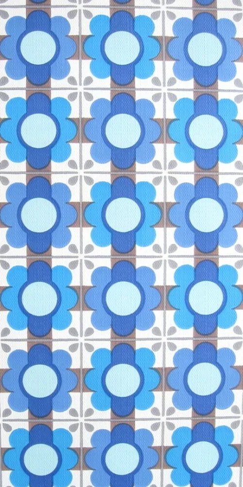 Wallpaper Blue Flowers