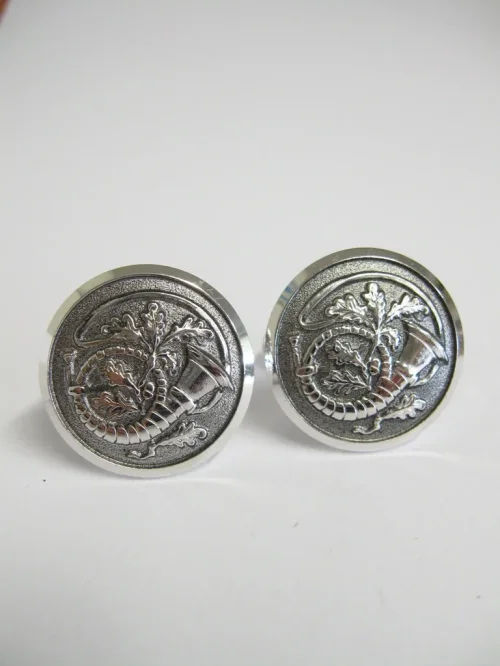 70s cuff links horn