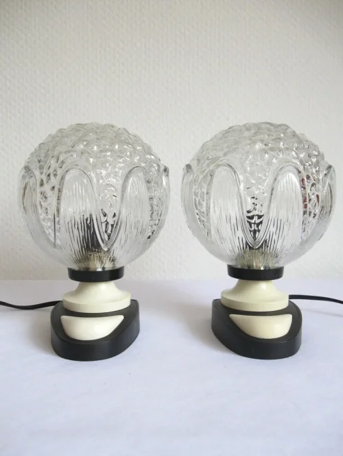 70er Nachttischlampen