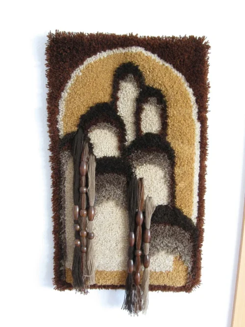 70's mural hand knotted