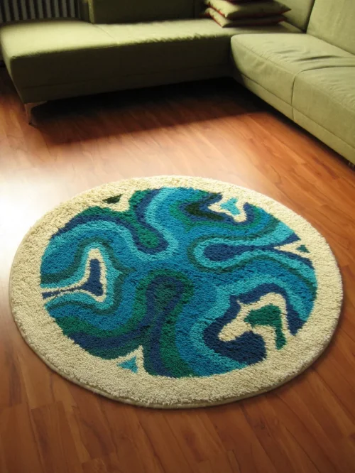 70er Jahre Wollteppich