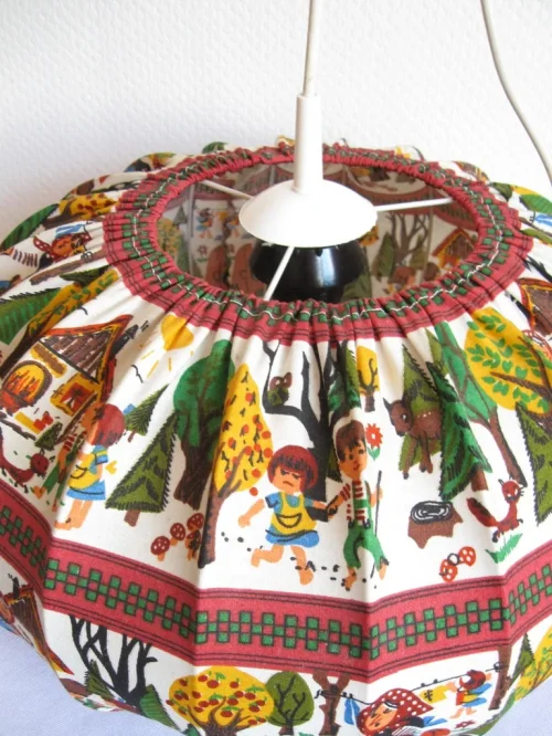 Vintage Kinderzimmerlampe Hänsel & Gretel