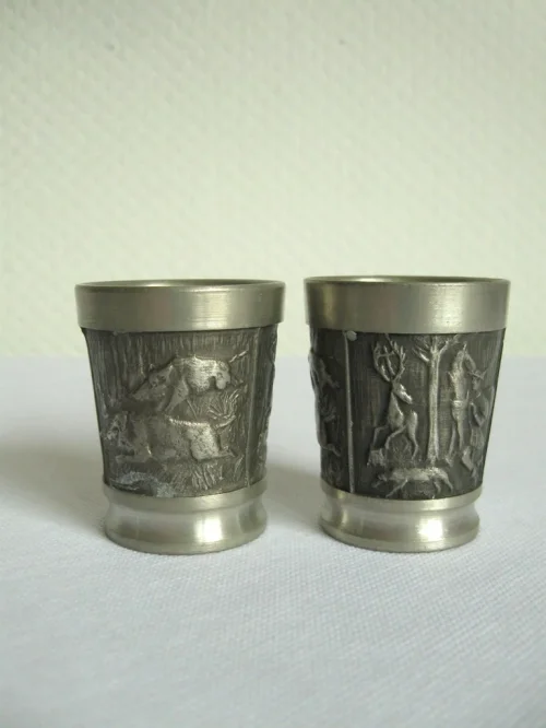 Bild 3 von 60er Zinnbecher Jagdmotive