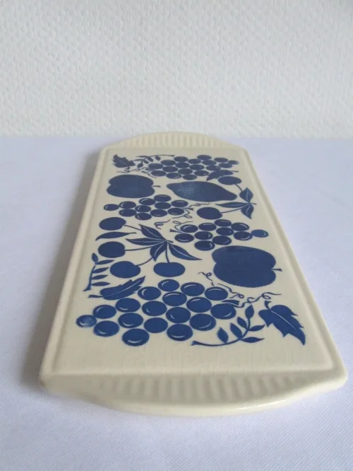 50s cake plate dome ceramic