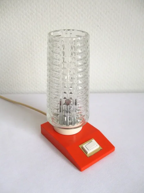 70er Nachttischlampe