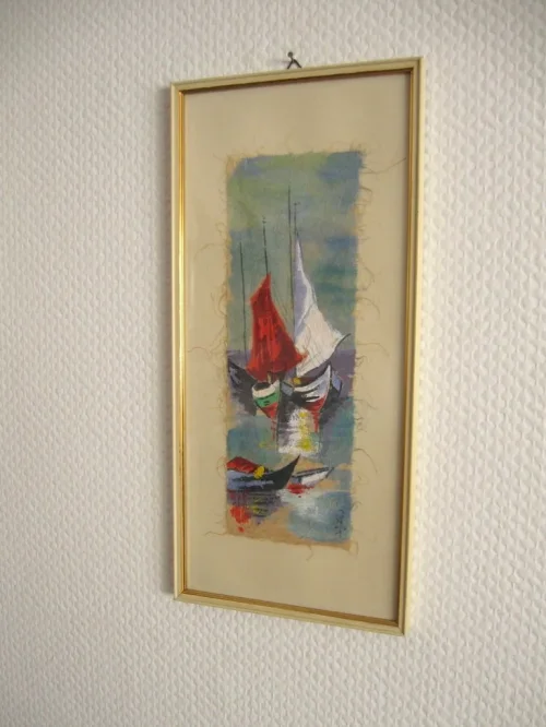 Bild 2 von 50er Wandbild Segelboote