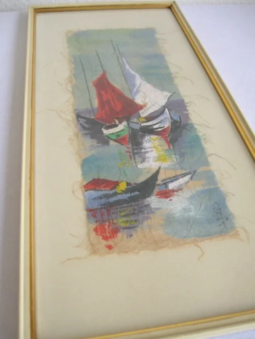 Bild 3 von 50er Wandbild Segelboote