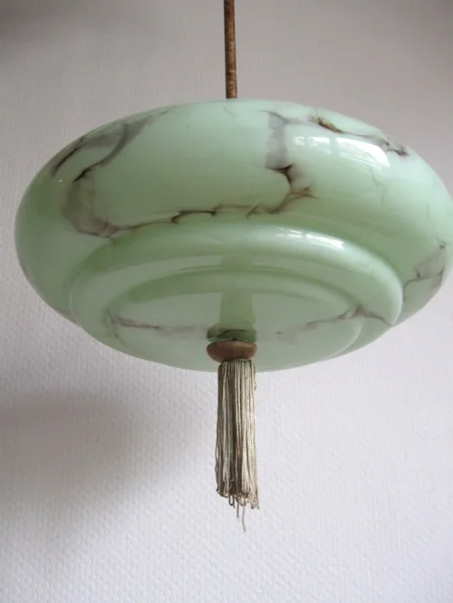 30er Deckenlampe Art Déco
