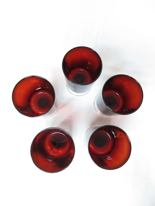 Bild 2 von 60s Red wine glasses Luminarc