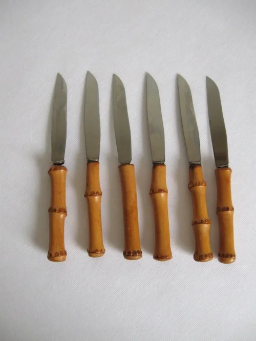Bild 3 von 60er Jahre Bambus Messer-Set