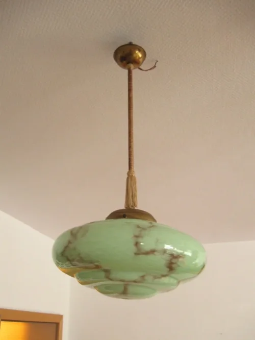 30er Deckenlampe Art Déco