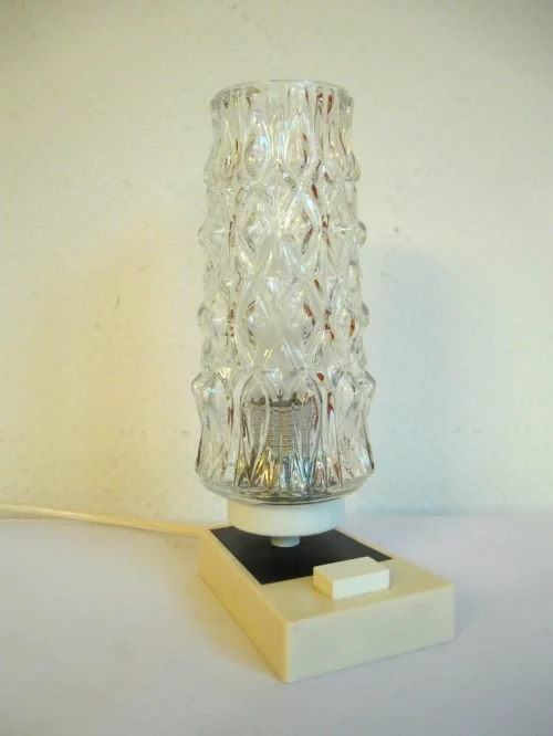 70er Nachttischlampe