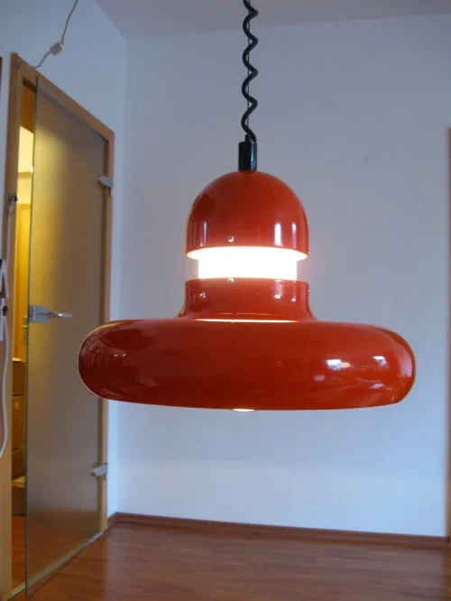 Bild 4 von 70er Ufo-Lampe Orange!