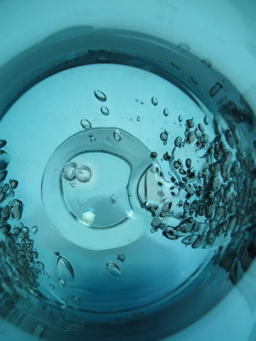 Bild 6 von 70er Zwiesel Kristall Vase FLORIDA, türkis