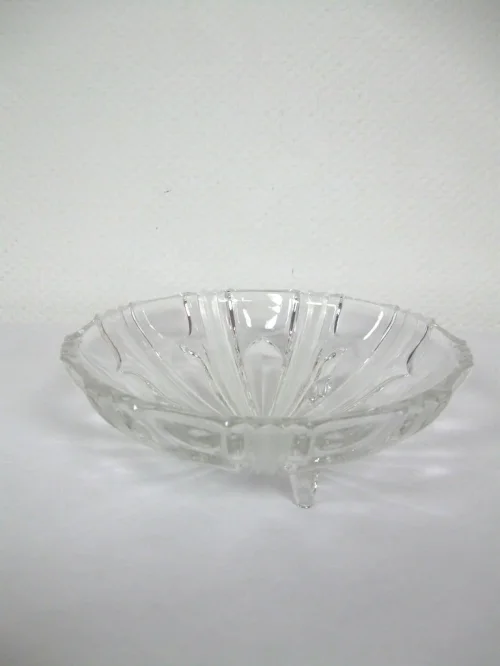 70er Obstschale, Glasschüssel, Kristallglasschale