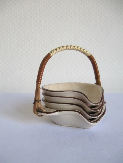 50s nut bowl confectionery set