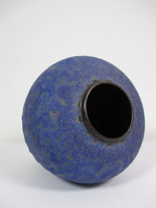 Bild 3 von 70er Vase blau glasiert