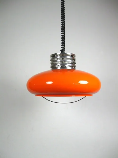 70er Ufo-Lampe Orange