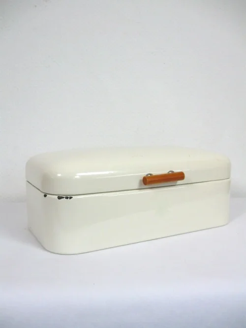 Bild 1 von Jugendstil Emaille-Brotkasten