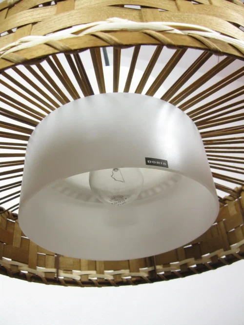 Bild 4 von 70er Pendellampe Doria, Korblampe, Rattanlampe