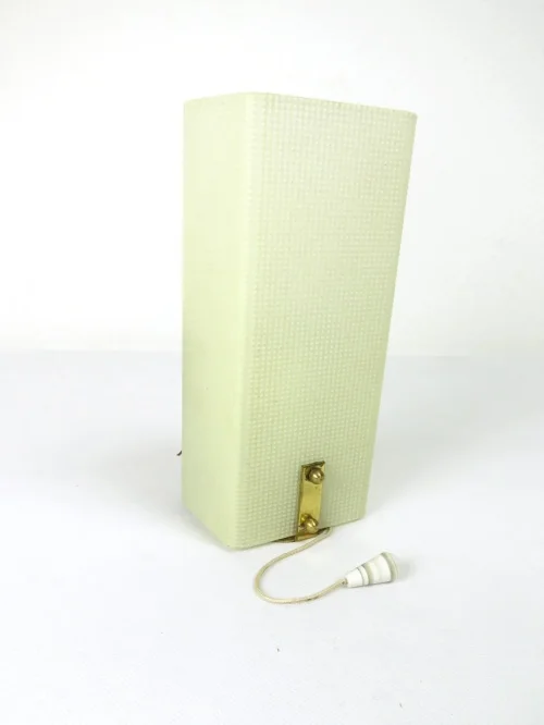 50er Wandlampe gelb