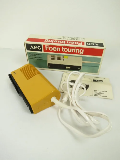 sèche-cheveux des années 70 Orange