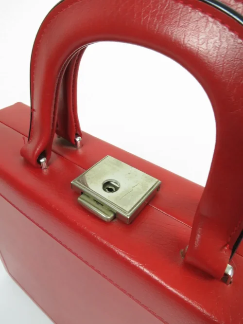 70er Handtasche rot