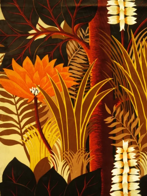 70er Samtstoffstück