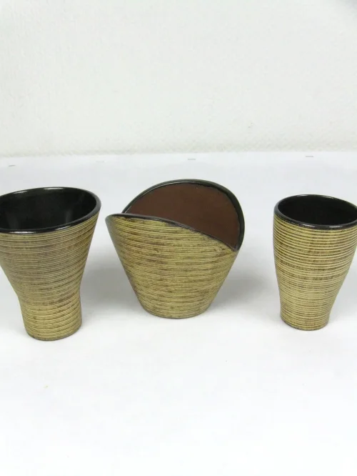 50er Vase Übertopf Set Höhr