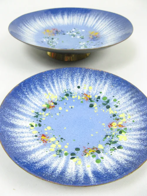 70er Emaille Schalen Set