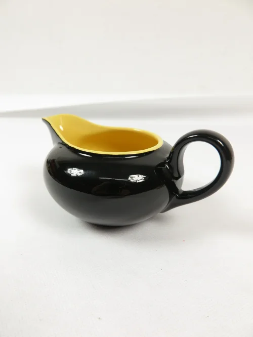 50er Sahnekännchen Schwarz/Gelb
