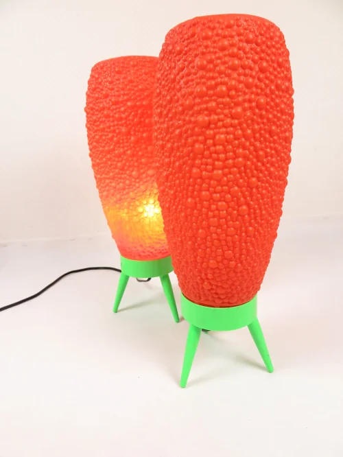 70er Bubble Lampe Orange