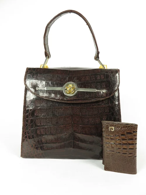 70er Krokodiltasche